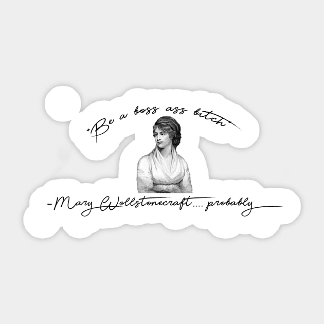 Mary Wollstonecraft Sticker by christina-s-creations